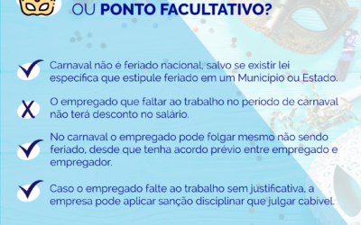 Afinal, o carnaval é feriado ou ponto facultativo?